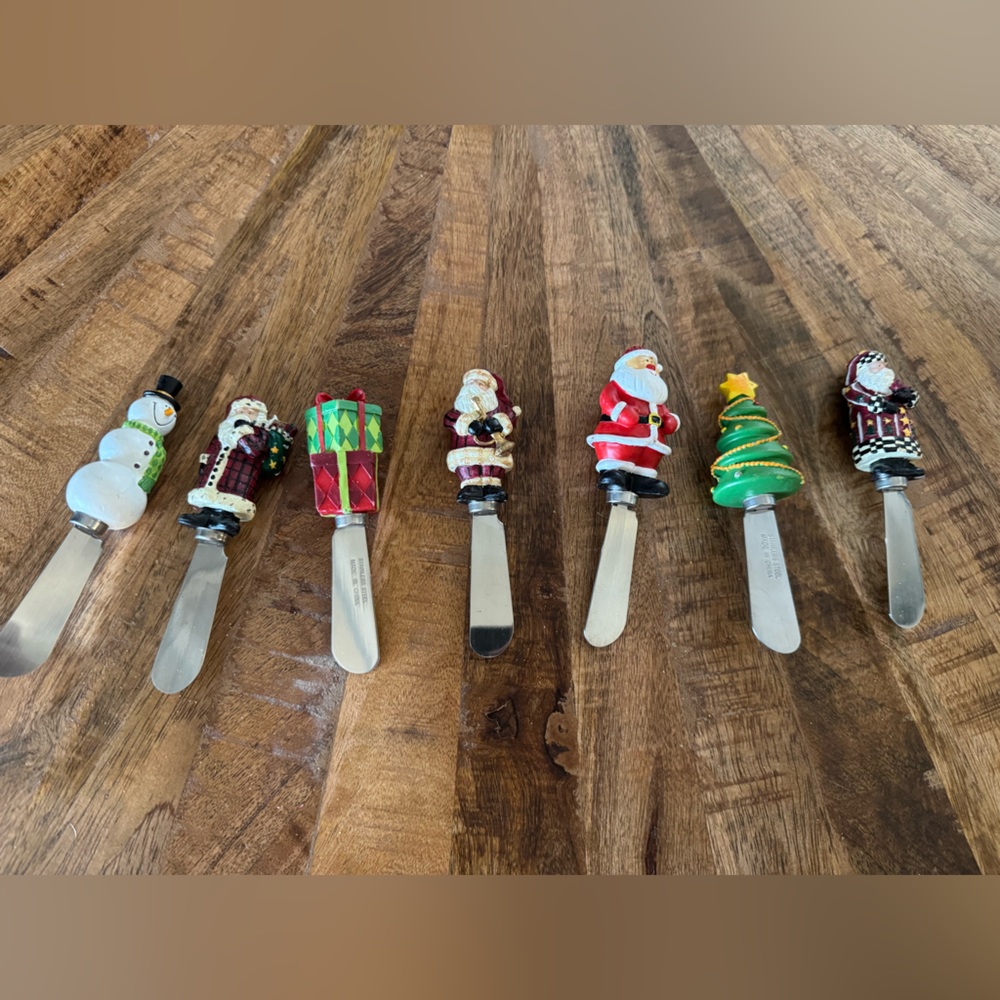 Vintage Boston Warehouse Christmas Holidy Spreaders – Set of 7